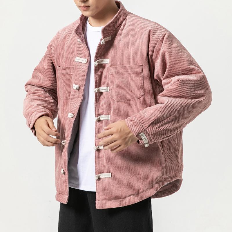 Single-Breasted Corduroy Jacket