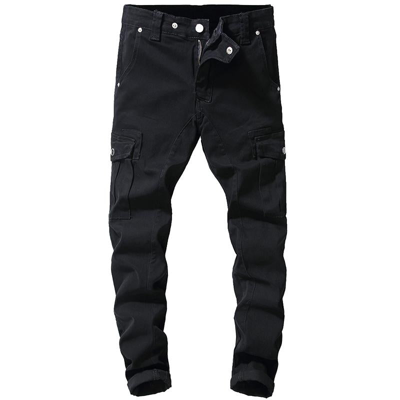 Black Cargo Jeans