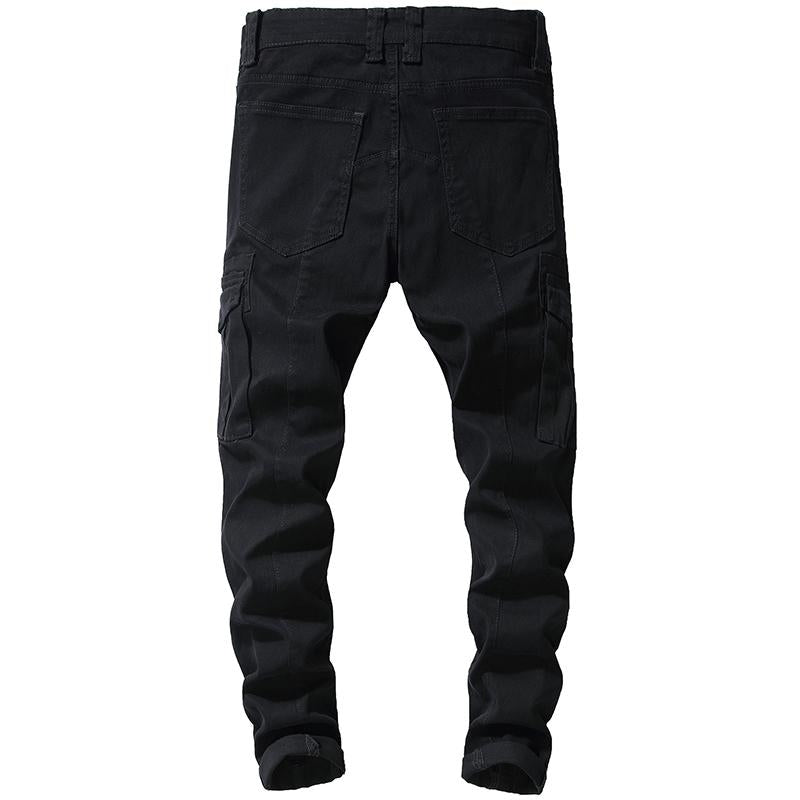 Black Cargo Jeans