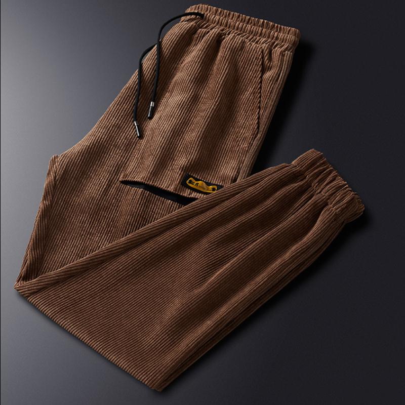 Elastic Waist Corduroy Joggers