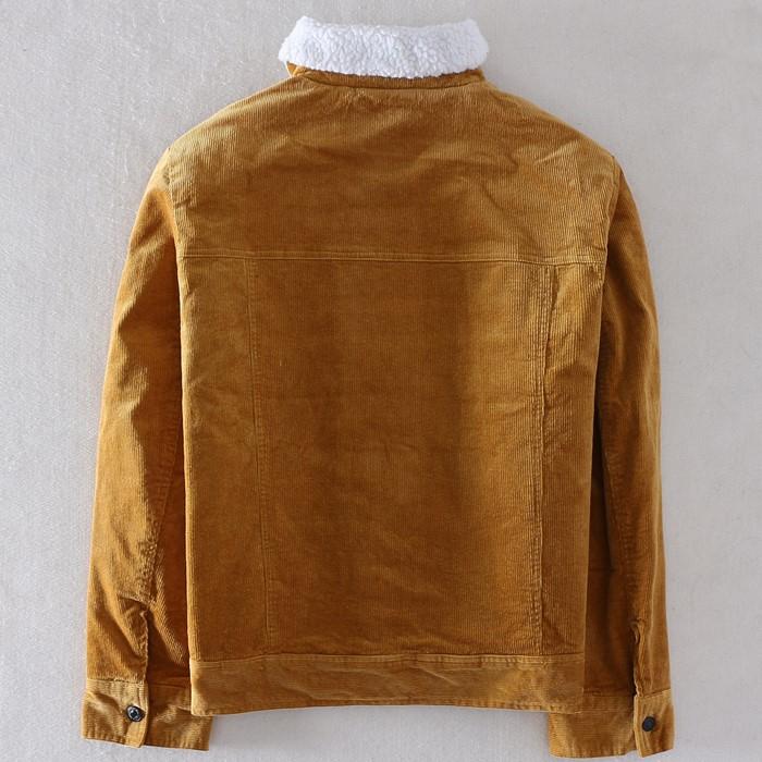 Corduroy Jacket With Borg Collar