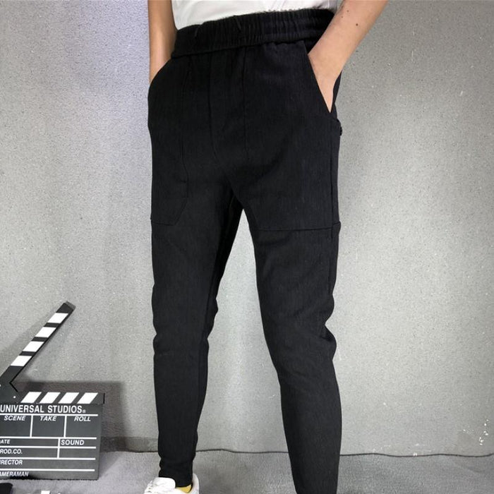 Pantalones casuales negros puros