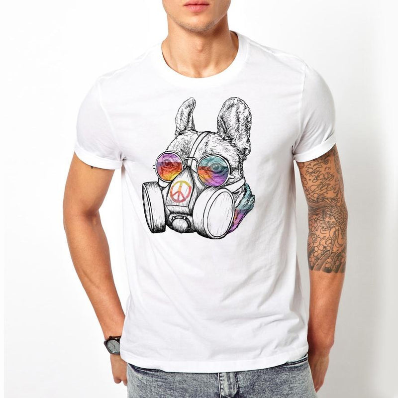 Gasmasker Franse Bulldog T-shirt