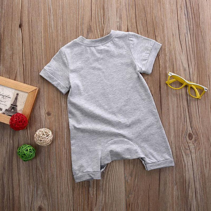 Baby dieren korte jumpsuit