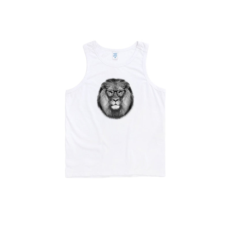 Hipster Lion Oversized Tank Top