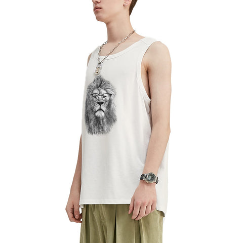 Camiseta sin mangas extragrande Philosopher Lion V1