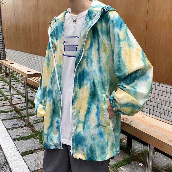 Tie-dye Hooded Jacket