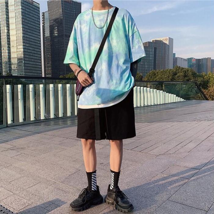 Oversized casual T-shirt met korte mouwen