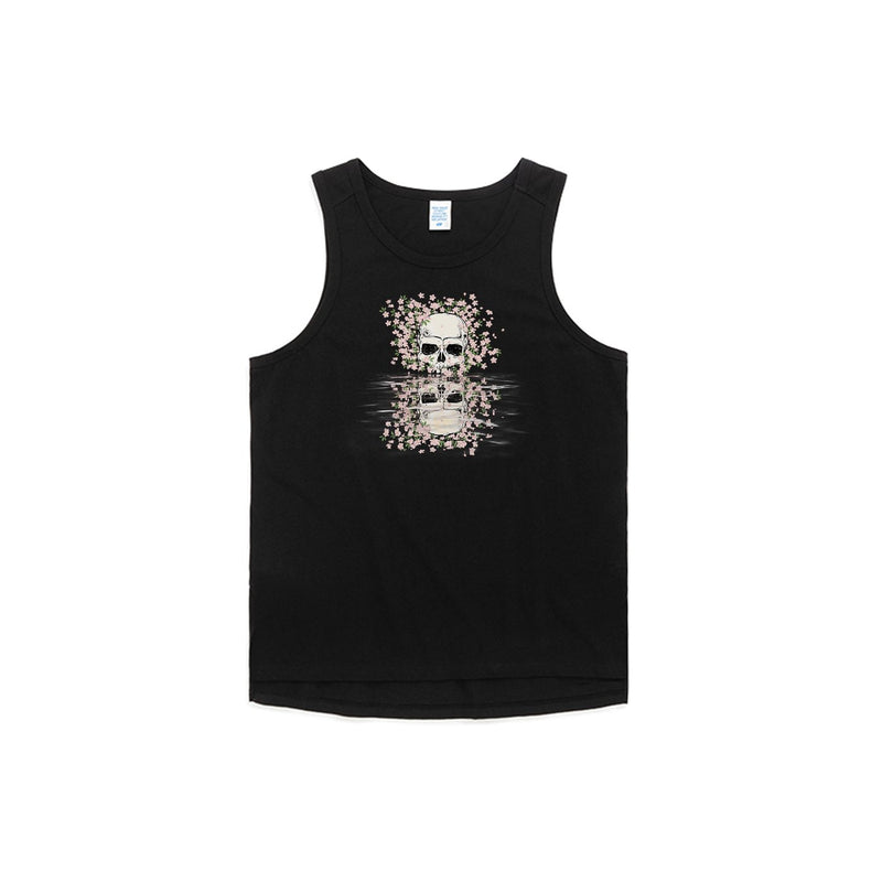 Narcissus Skull Oversized Tank Top
