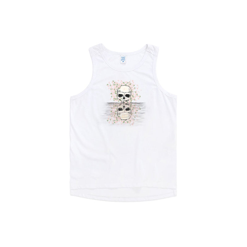 Narcissus Skull Oversized Tank Top