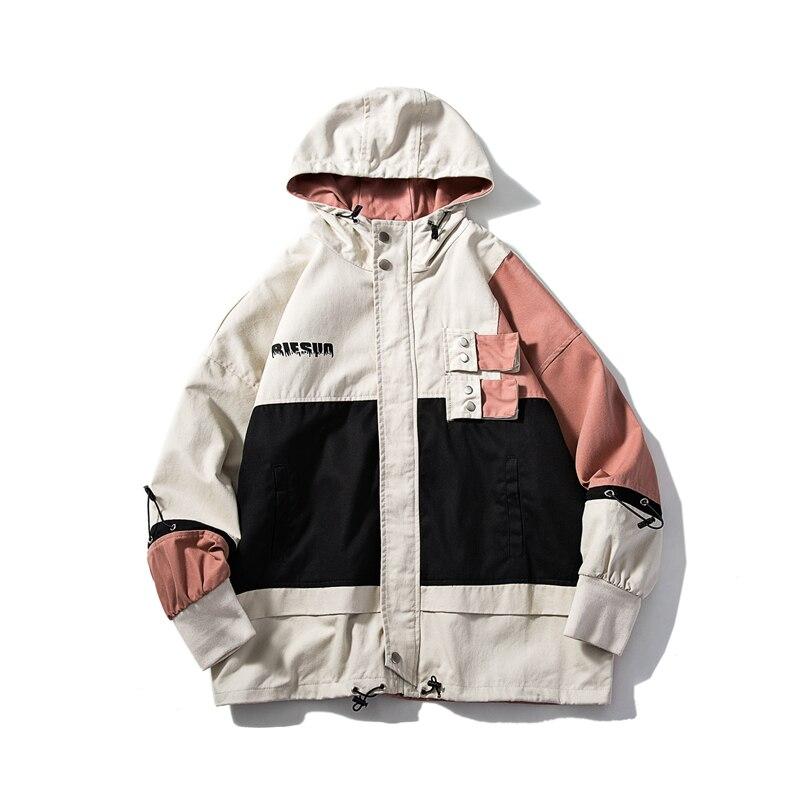Color Block Hooded Jacket