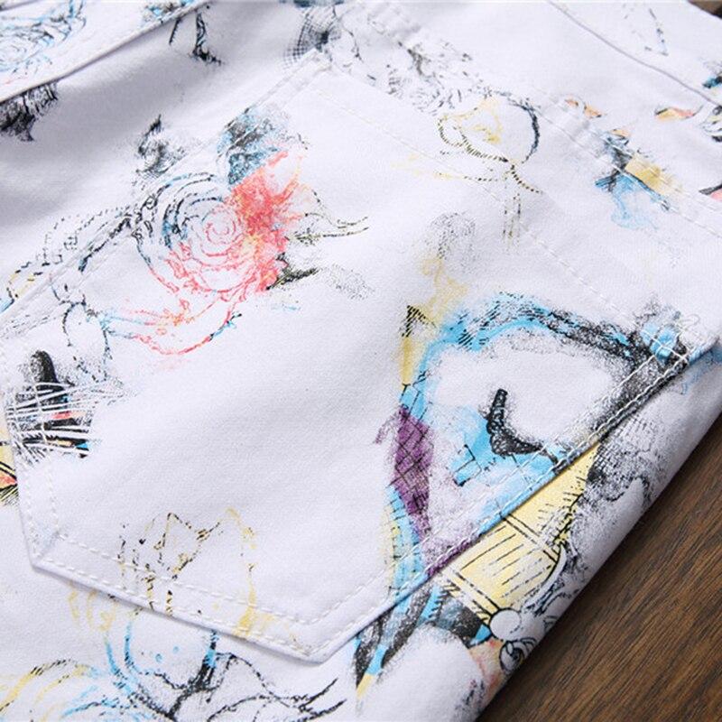 Letter Printed Jeans Shorts