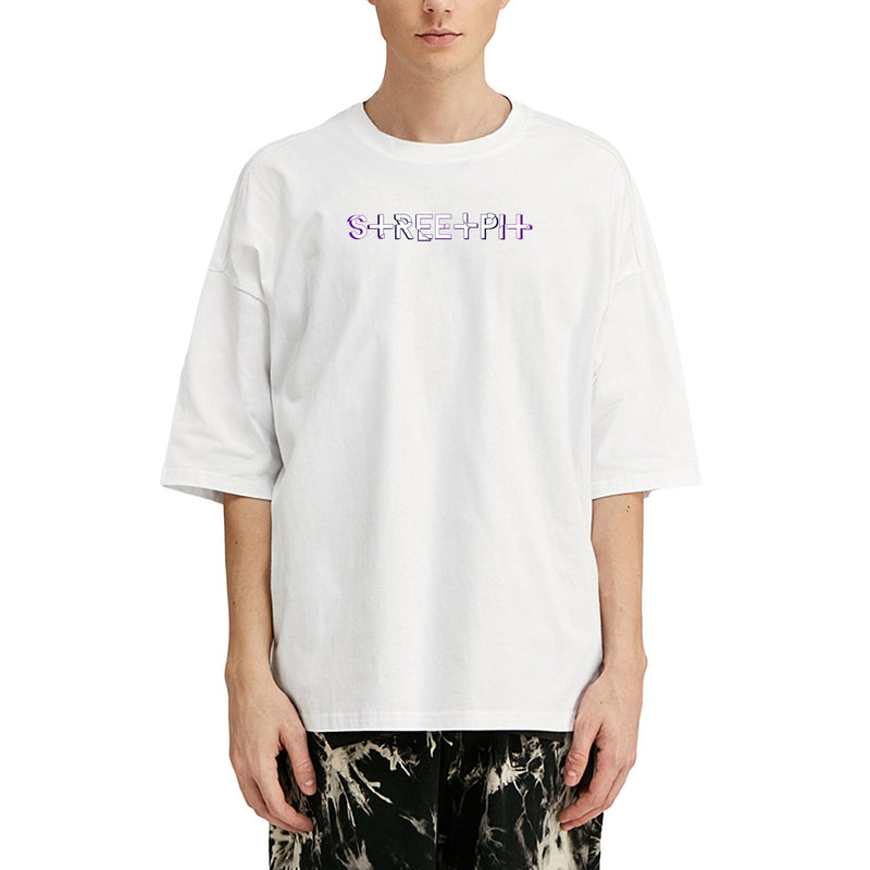 Onderdeel van een oversized T-shirt