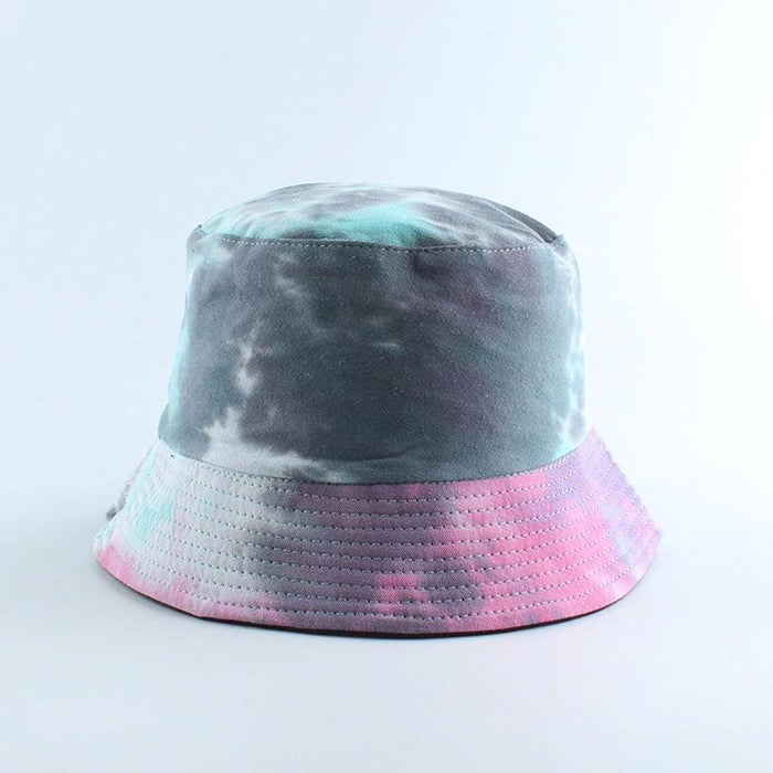 Sombrero de cubo teñido anudado de verano