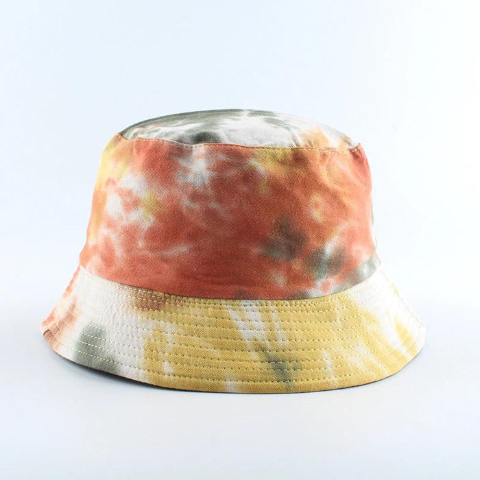 Sombrero de cubo teñido anudado de verano