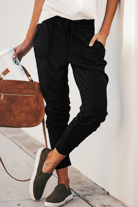 Fashion Street klassieke effen broek Harlan potloodbroek met middelhoge taille