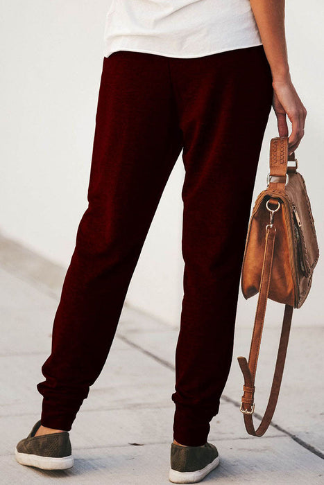 Pantalones lisos clásicos de calle de moda Harlan pantalones de lápiz de cintura media