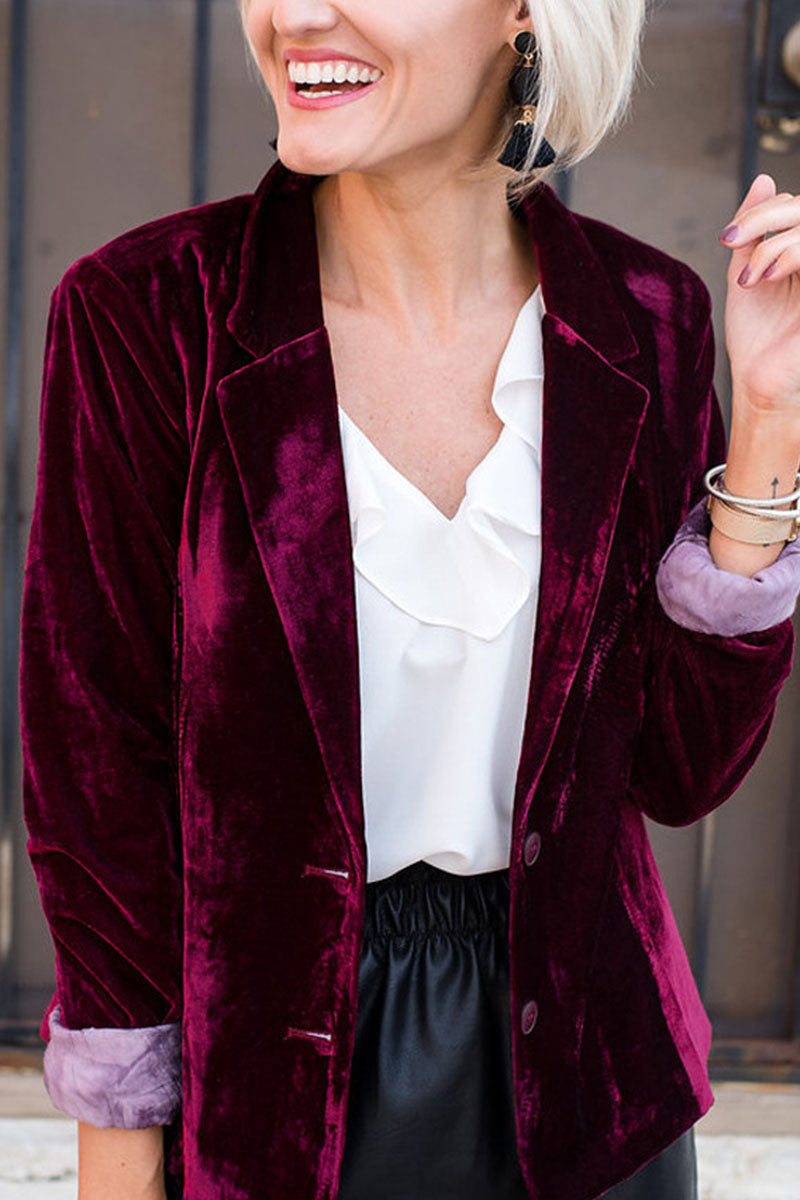 Casual en stijlvol Klassiek Solid Split Joint V-hals Bovenkleding (3 kleuren)