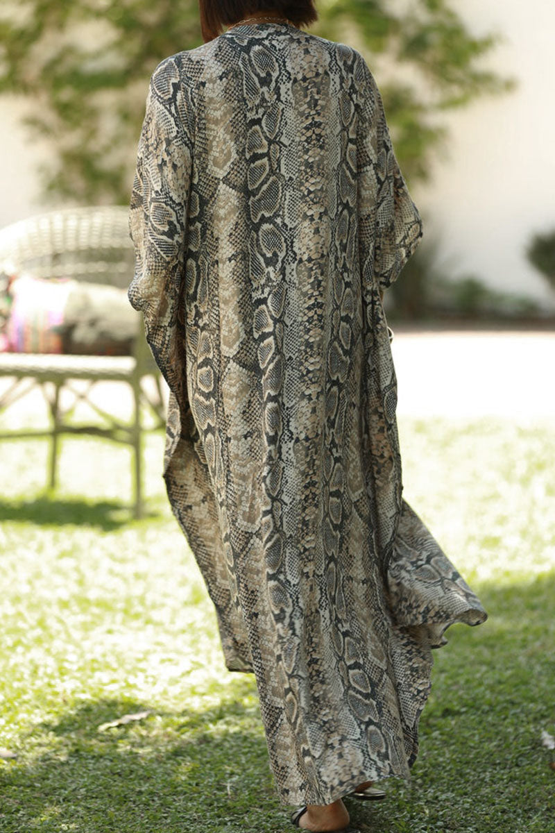 Animal Print Cover Up for a Stylish Vacation