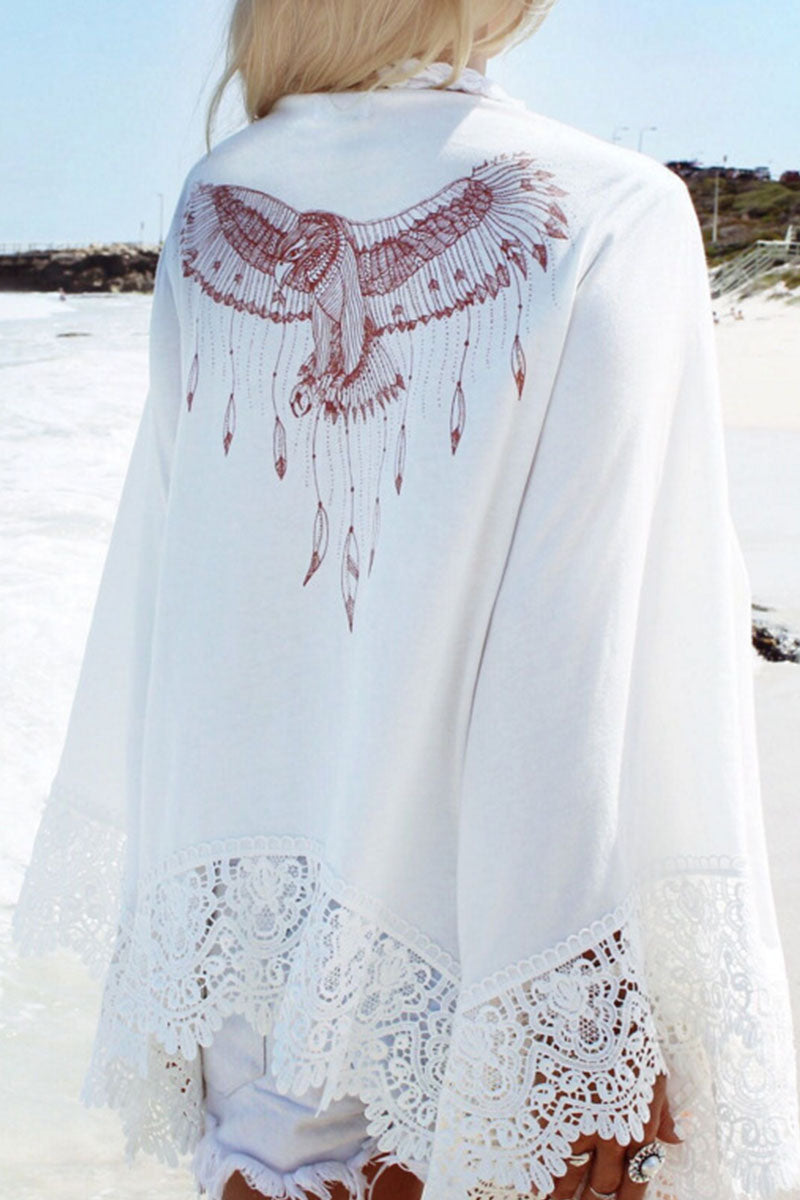 Elevate Your Beach Style with Patchwork Swimwear Cover Up