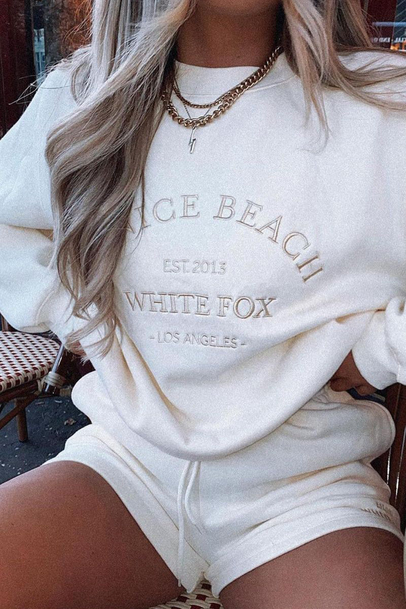 Fashion Casual & Stylish Letter O Neck Sweats