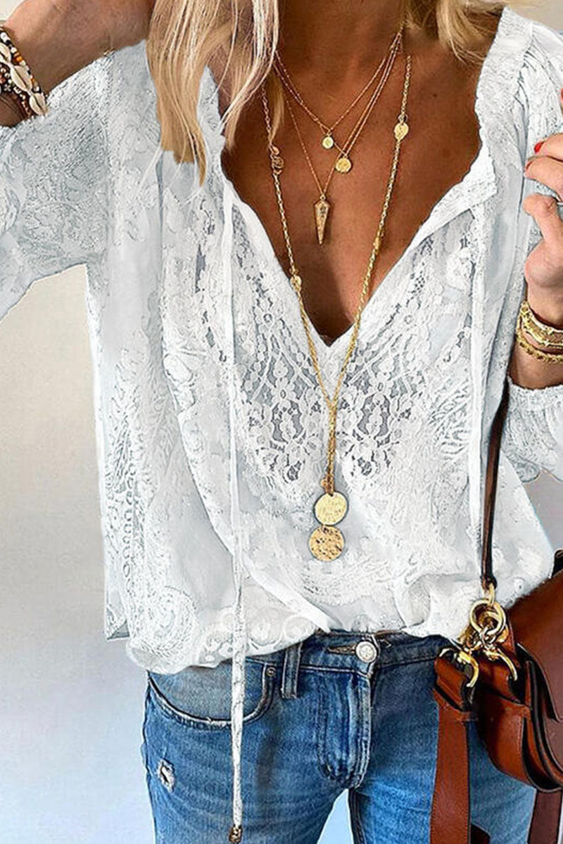 Tops con cuello en V de retazos lisos clásicos elegantes y con estilo a la moda (4 colores)