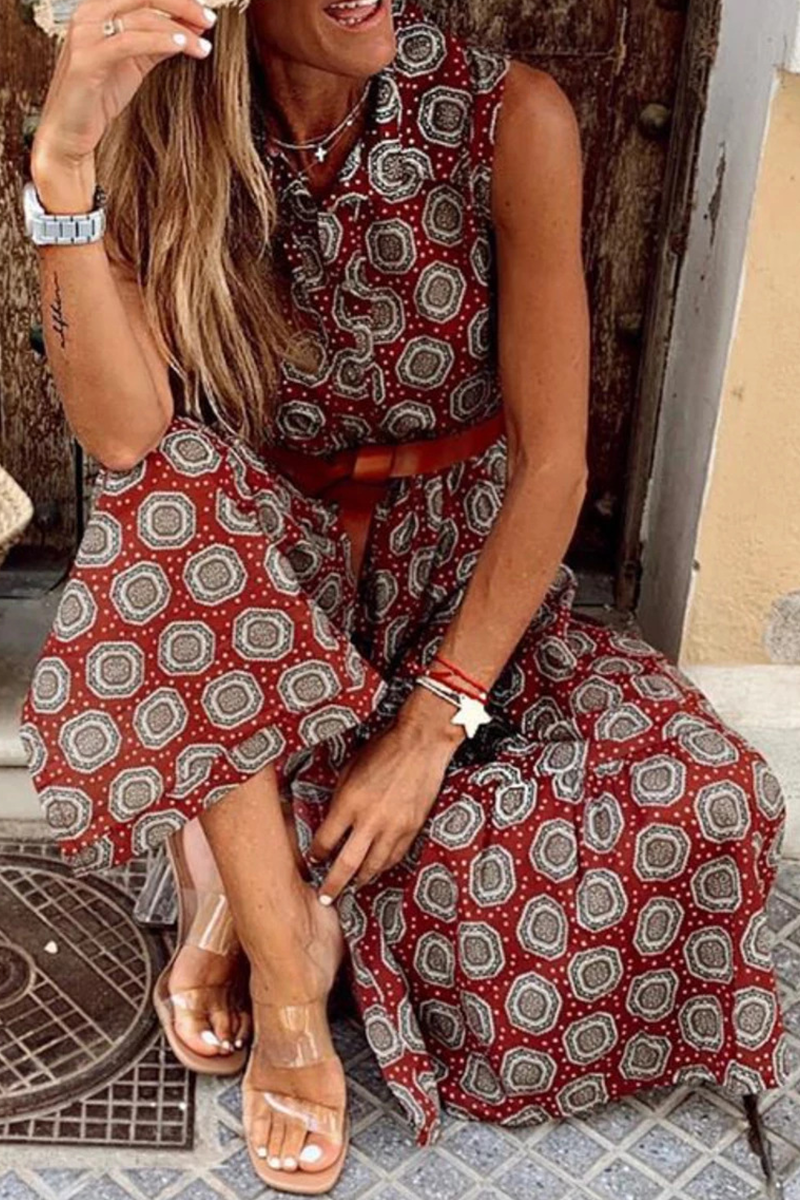 Casual & Stylish Dot Buckle Basic Mandarin Collar A Line Dresses(3 Colors)