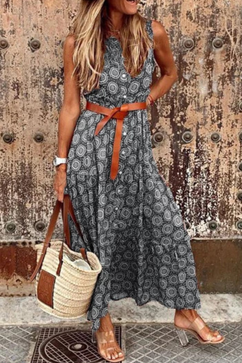 Casual & Stylish Dot Buckle Basic Mandarin Collar A Line Dresses(3 Colors)