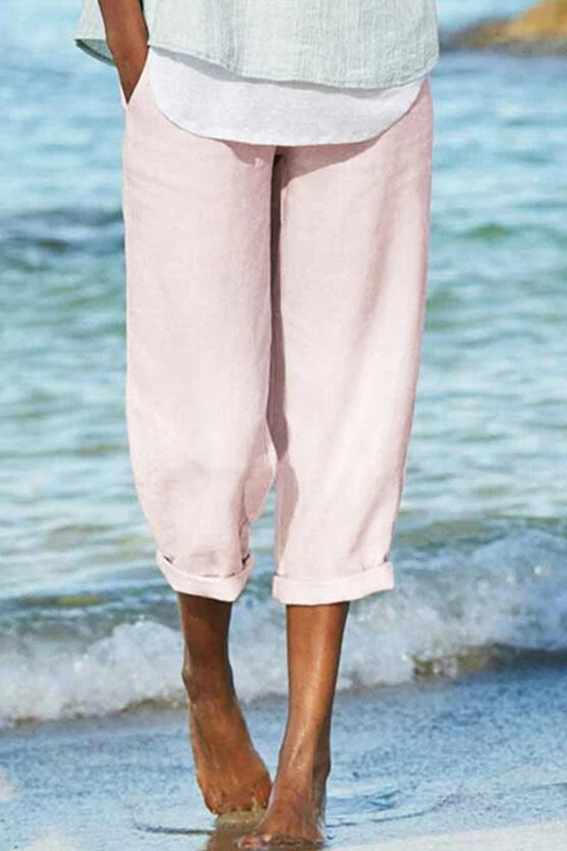 Fashion Casual & Stylish Classic Solid Pocket Loose Wide Leg Bottoms