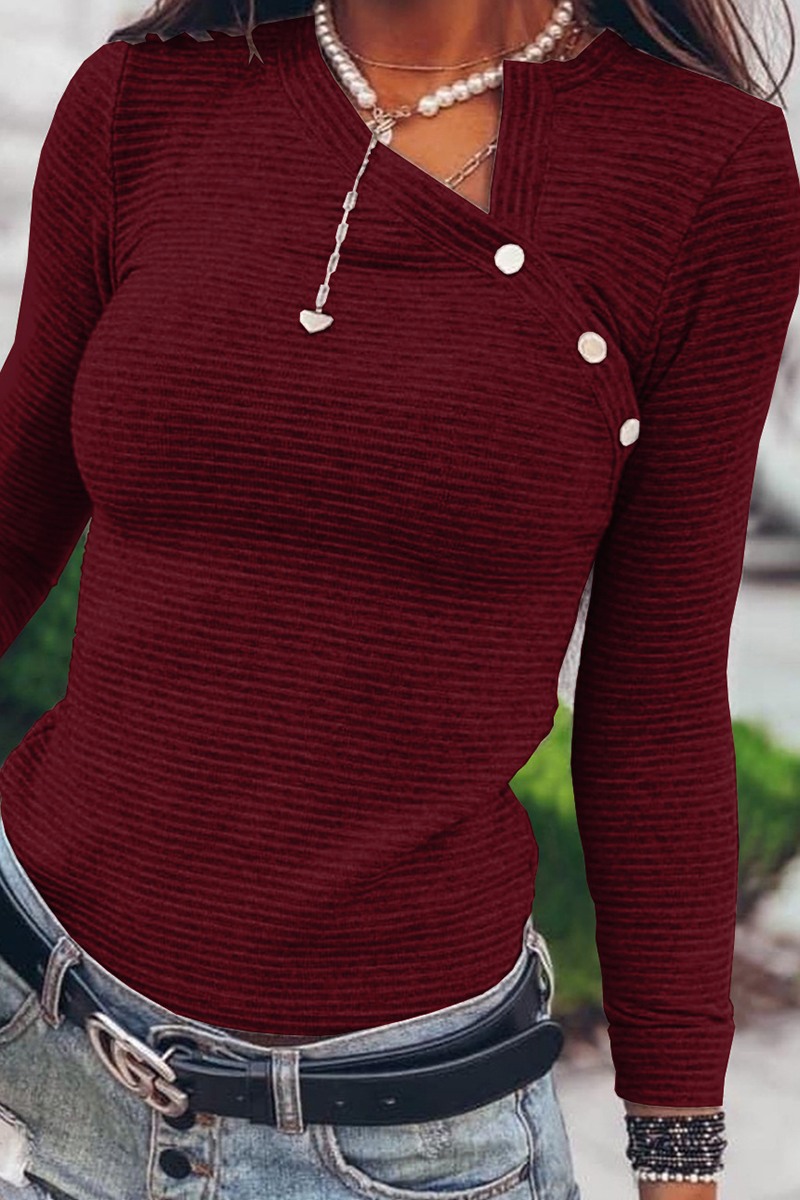 Street Vibes: Rivets and Asymmetrical Collar Tops (Available in 4 Colors)