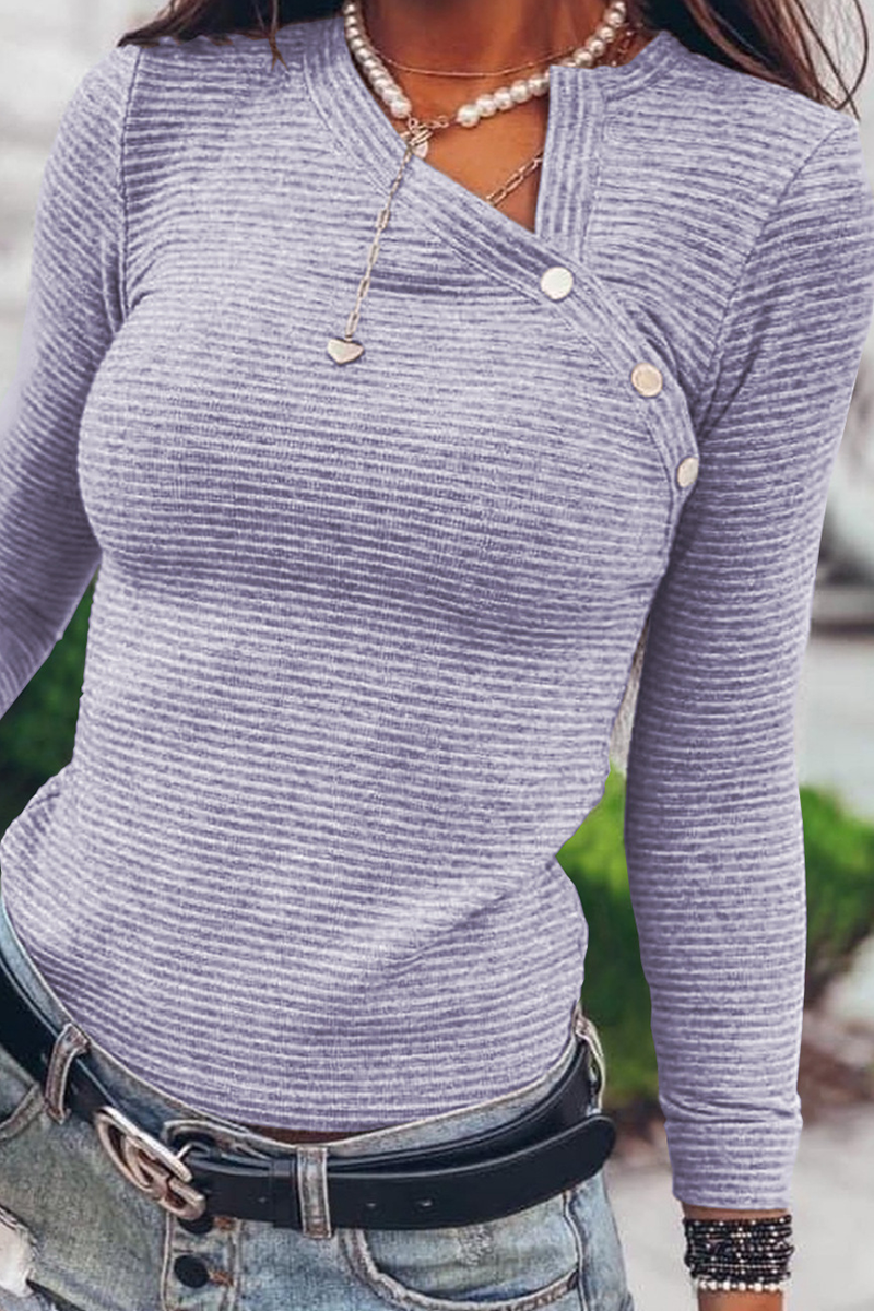 Street Vibes: Rivets and Asymmetrical Collar Tops (Available in 4 Colors)