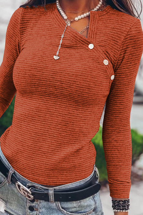 Street Vibes: Rivets and Asymmetrical Collar Tops (Available in 4 Colors)