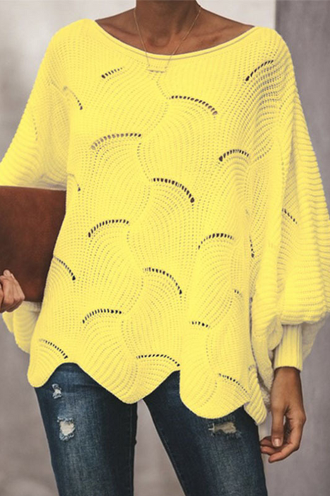Mode Elegant en stijlvol Klassiek Effen uitgeholde patchwork O-hals truien (7 kleuren)