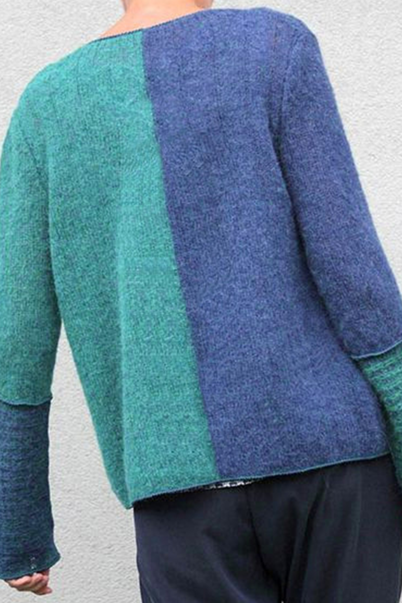 Casual gekleurde knopen V-hals tops Trendy en veelzijdig