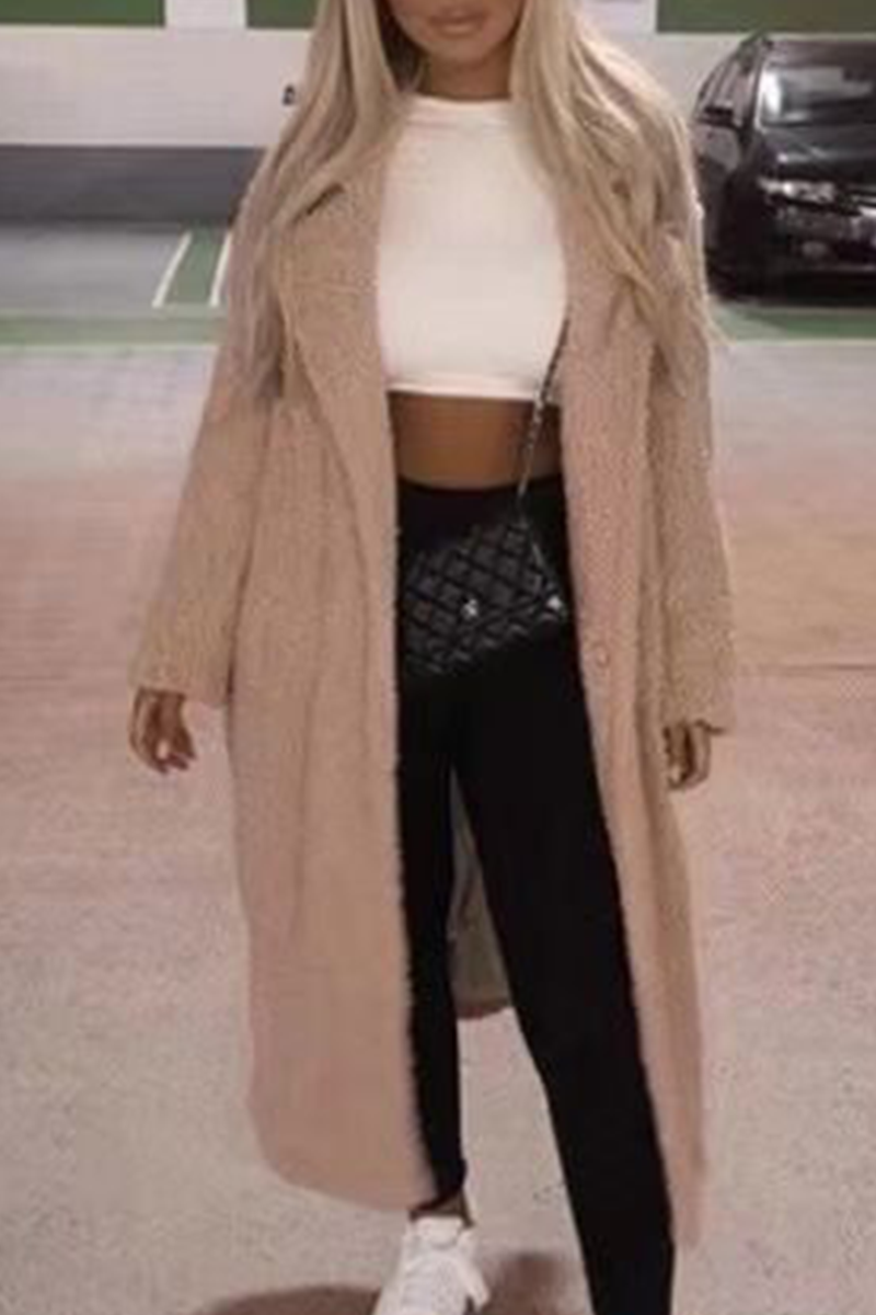 Casual & Stylish Street Classic Solid Patchwork Turndown Collar Outerwear(5 Colors)