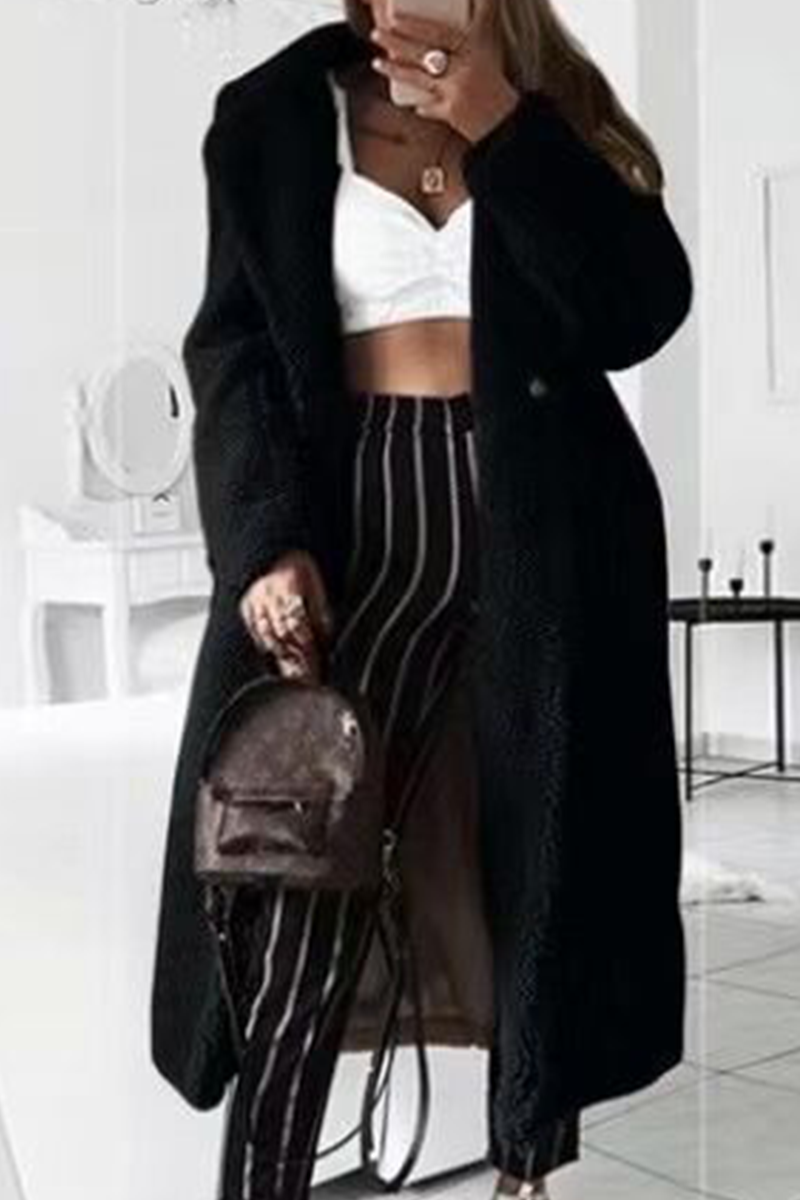 Casual & Stylish Street Classic Solid Patchwork Turndown Collar Outerwear(5 Colors)