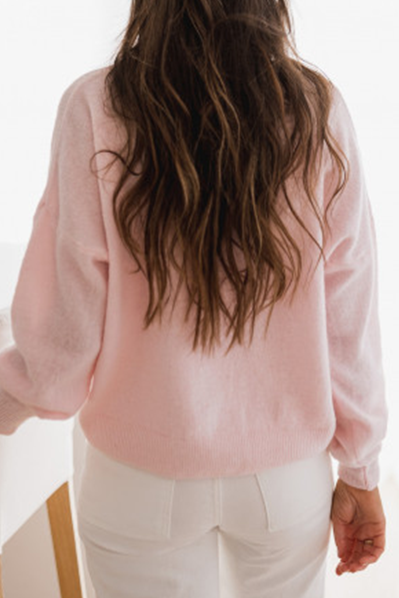 Casual en stijlvol Elegant en stijlvol Klassiek Effen top met gesp en O-hals (5 kleuren)