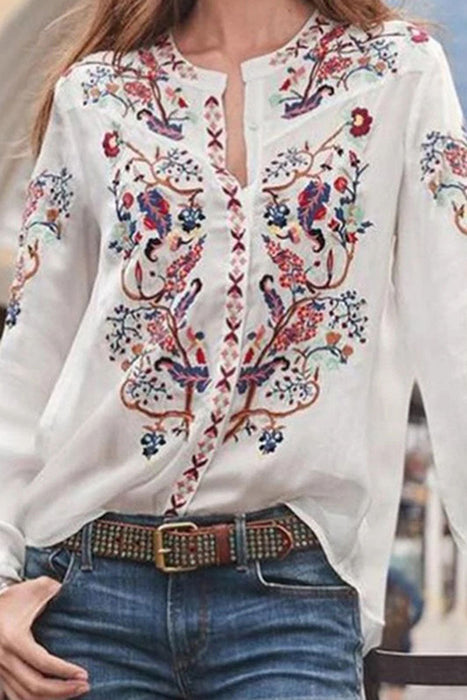 Fashion Forward: Printed Blouses with Mandarin Collar (Available in 3 Colors)