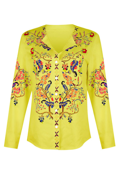 Fashion Forward: Bedrukte blouses met mandarijnkraag (verkrijgbaar in 3 kleuren)