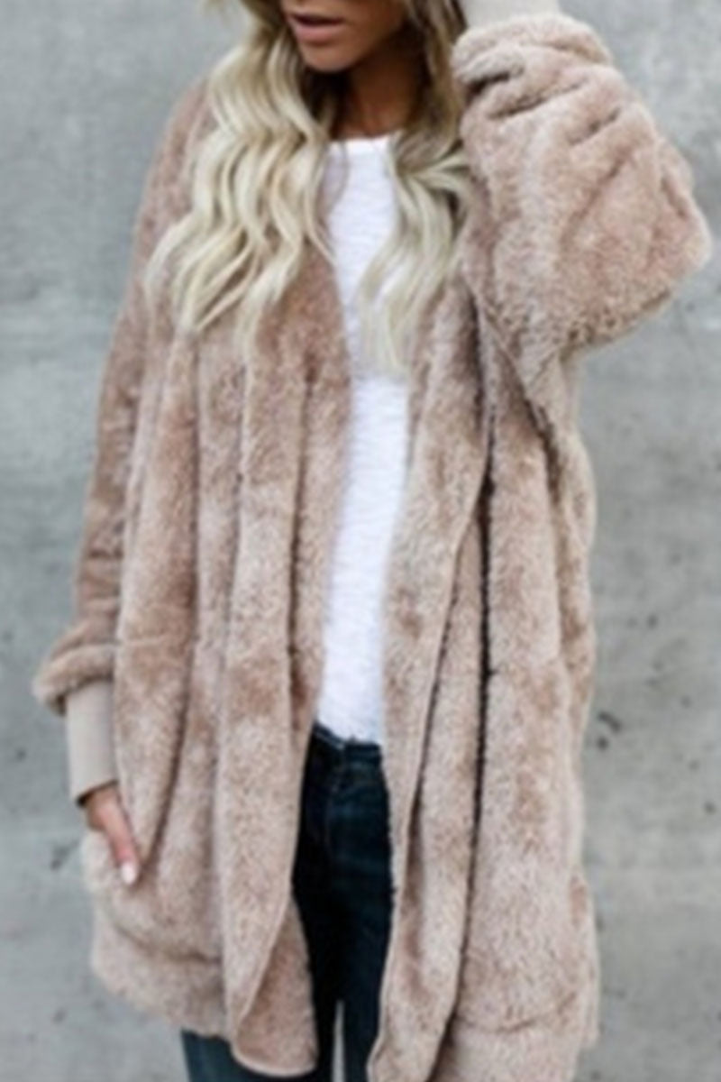 Fashion Casual & Stylish Classic Solid Split Joint Hooded Collar Outerwear(12 Colors)