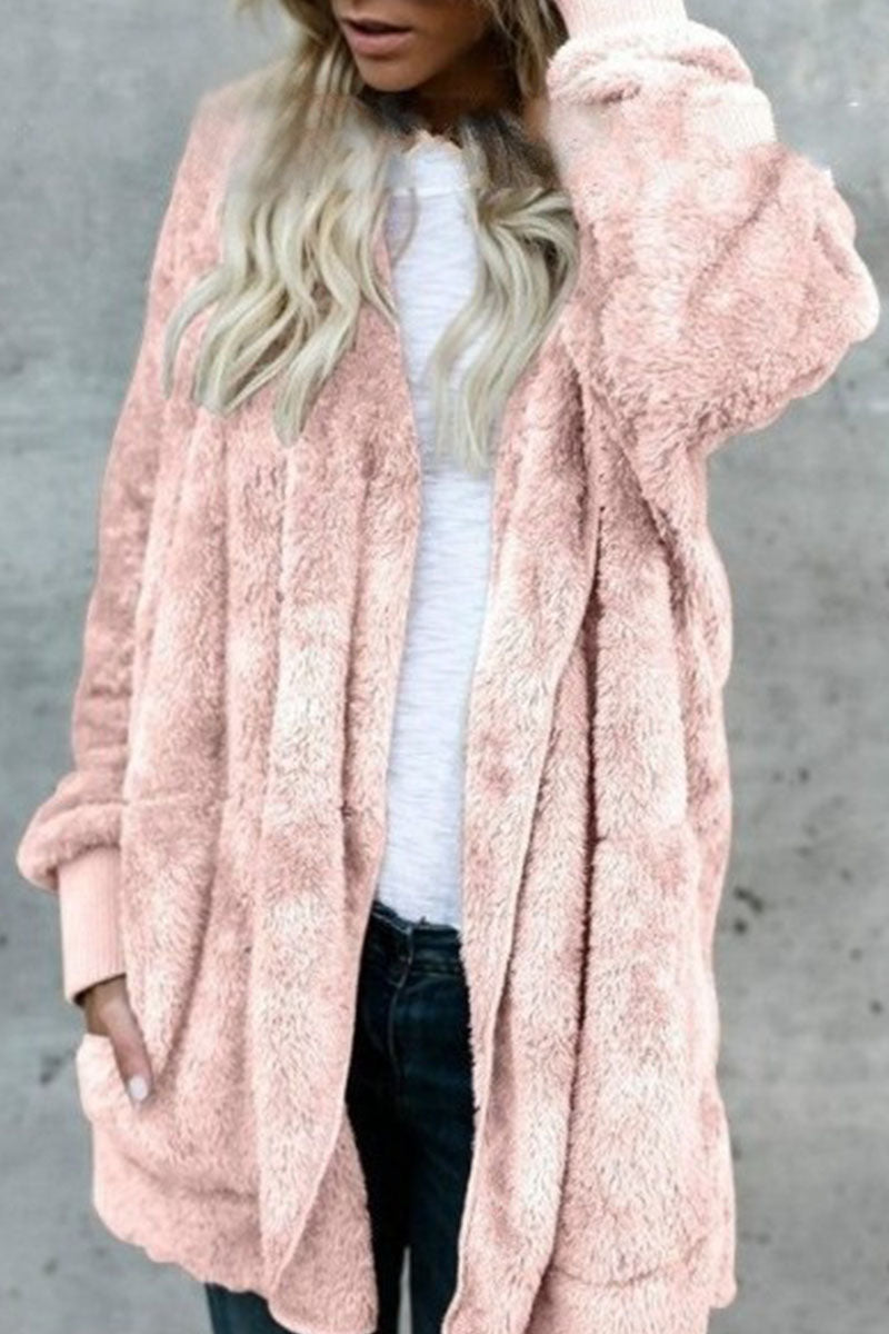 Fashion Casual & Stylish Classic Solid Split Joint Hooded Collar Outerwear(12 Colors)