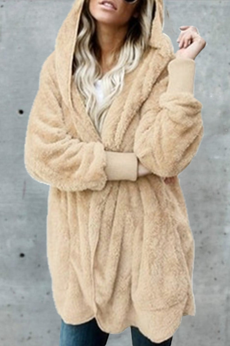 Fashion Casual & Stylish Classic Solid Split Joint Hooded Collar Outerwear(12 Colors)