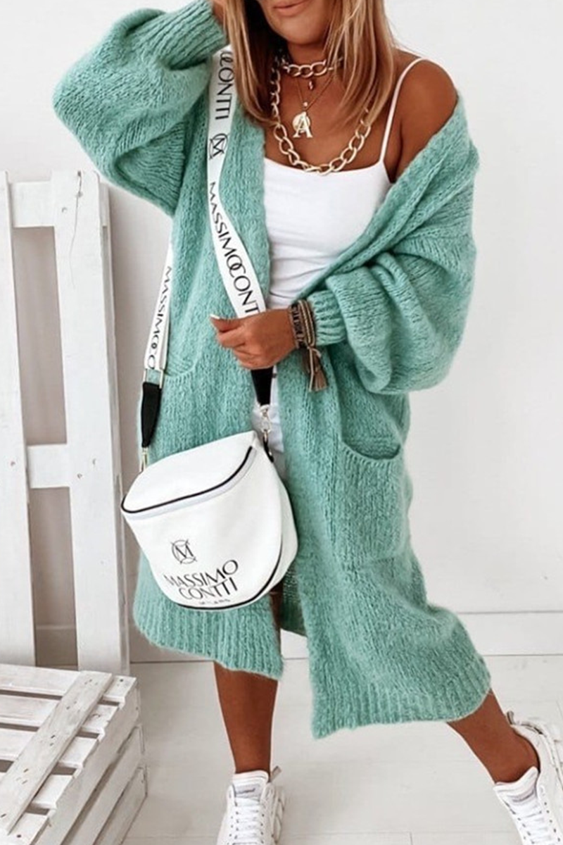 Casual & Stylish Classic Solid Pocket Tops Sweater(4 Colors)