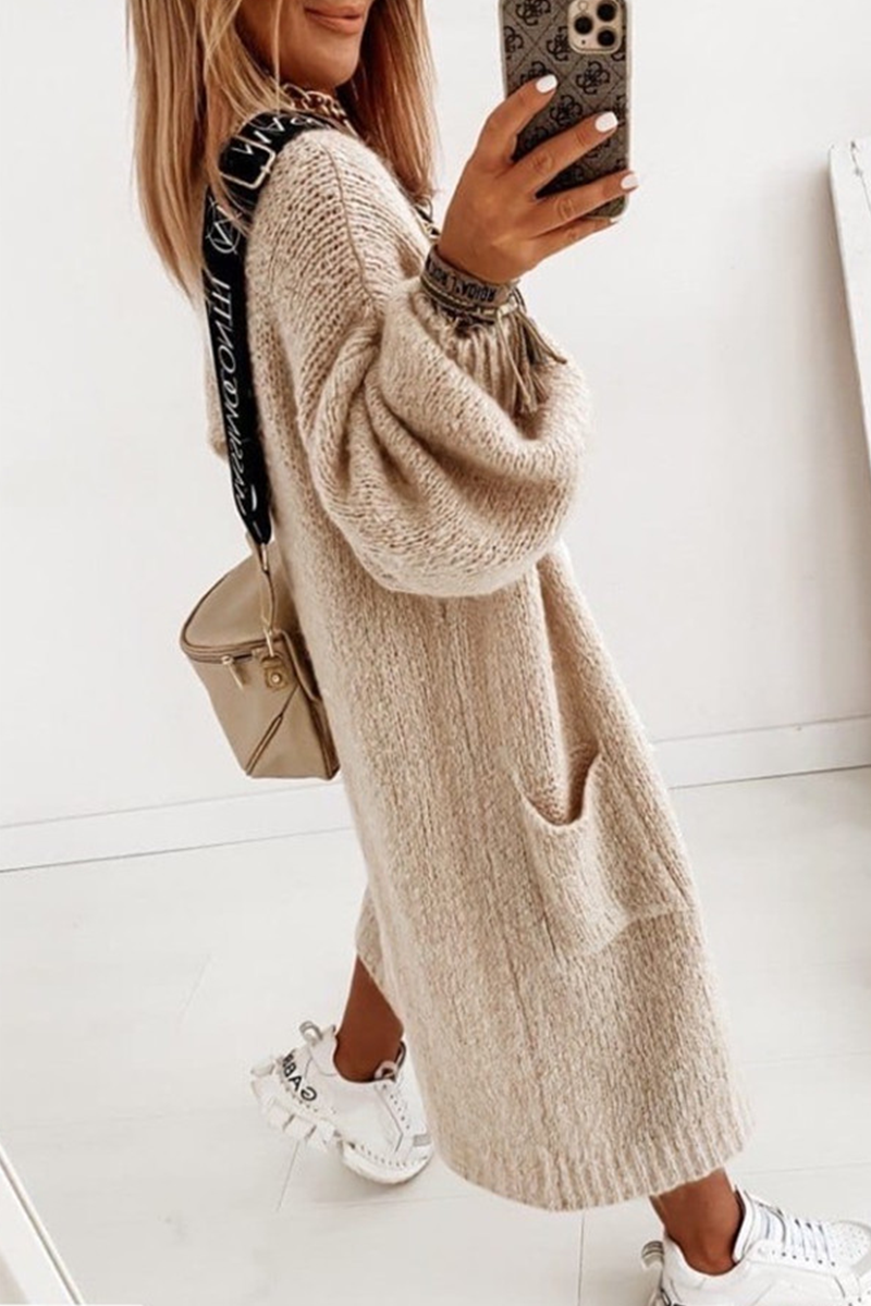 Casual & Stylish Classic Solid Pocket Tops Sweater(4 Colors)