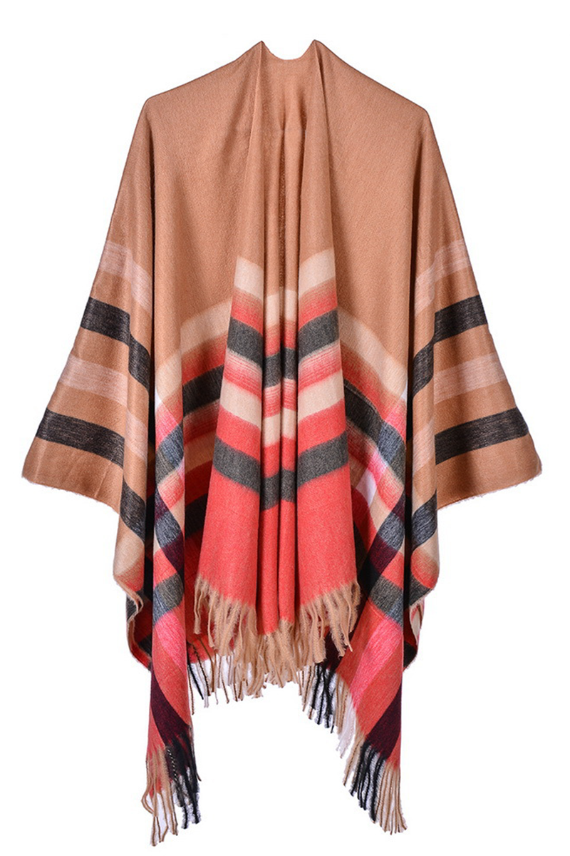 Casual en stijlvolle straat-bovenkleding met patchwork en kwastjes