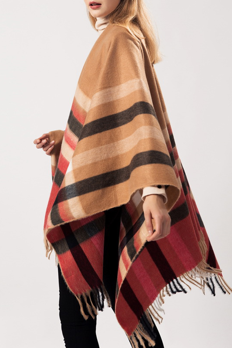 Casual en stijlvolle straat-bovenkleding met patchwork en kwastjes