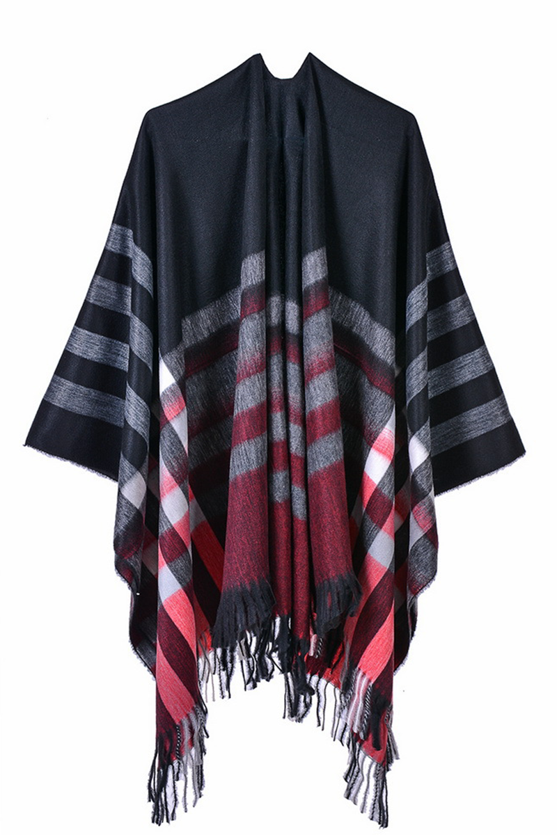 Casual en stijlvolle straat-bovenkleding met patchwork en kwastjes