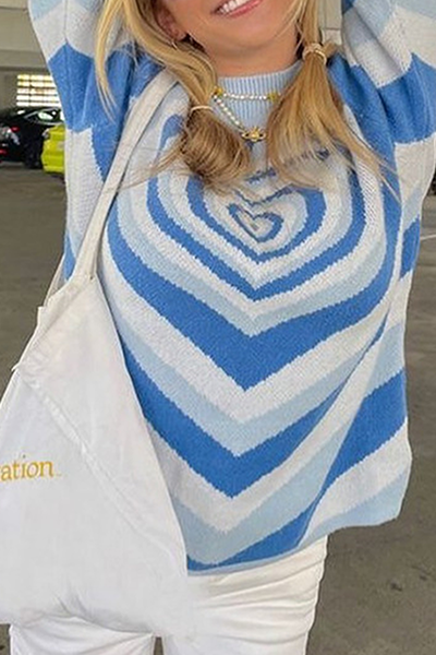 Casual & Stylish Street Print Patchwork Contrast Half A Turtleneck Tops Sweater(4 Colors)