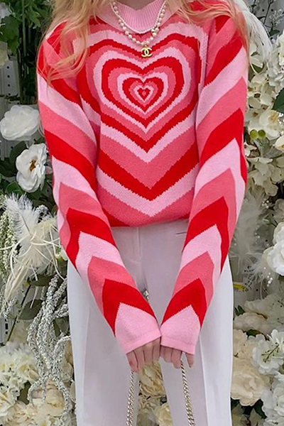 Casual & Stylish Street Print Patchwork Contrast Half A Turtleneck Tops Sweater(4 Colors)