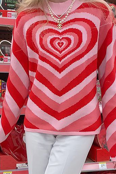 Casual & Stylish Street Print Patchwork Contrast Half A Turtleneck Tops Sweater(4 Colors)